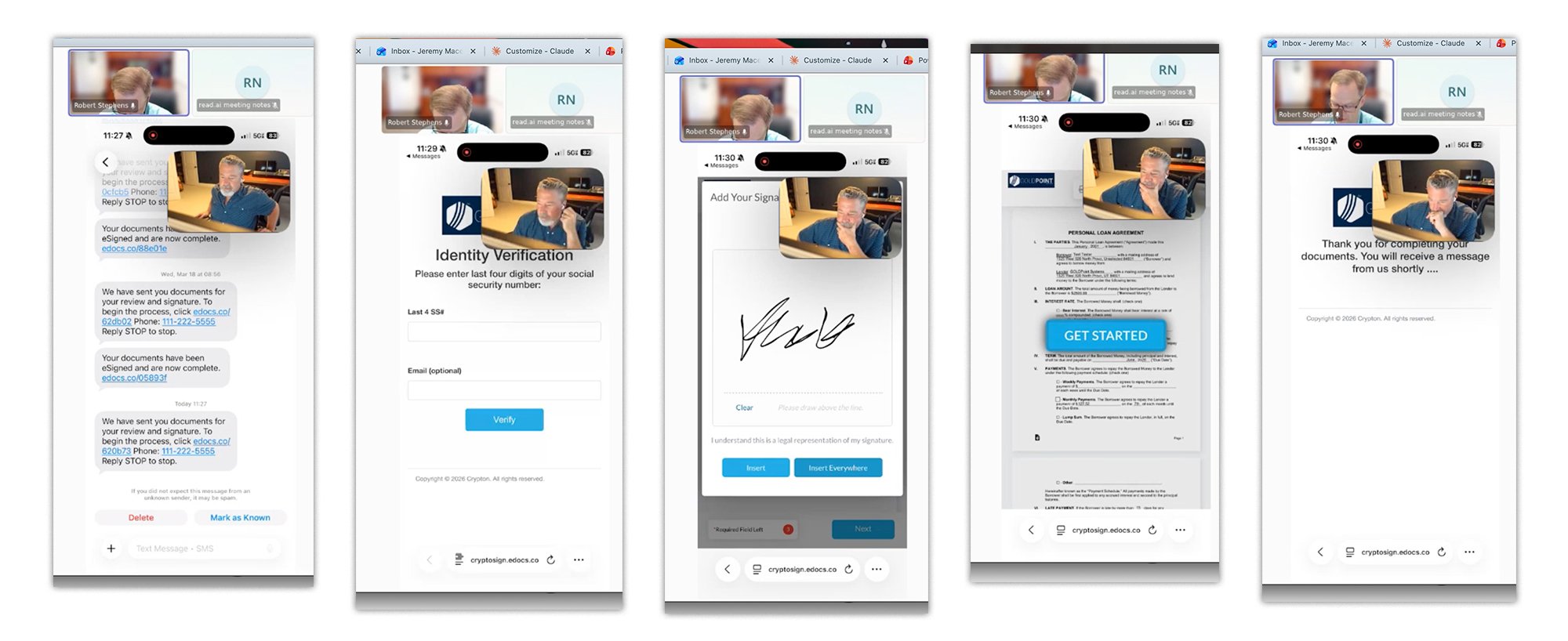 goldpoint lending signature screens